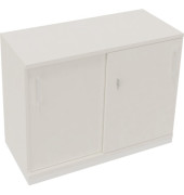 Schiebet&uuml;renschrank endless 820119101, abschlie&szlig;bar, 2 OH, diamantwei&szlig;, 100x78,1x44,2cm (BxHxT)