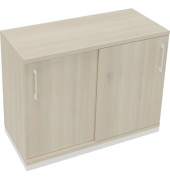 Schiebetürenschrank 2OH B1000xT442xH781mm ws/Akazie hell