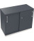 Schiebet&uuml;renschrank endless 820119182, abschlie&szlig;bar, 2 OH, lavagrau, 100x78,1x44,2cm (BxHxT)