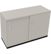 Schiebetürenschrank 2OH B1200xT442xH781mm an/Lichtgrau