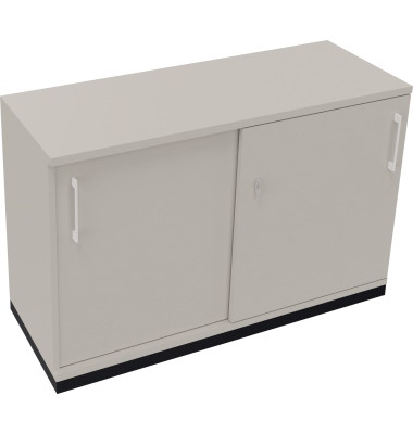 Schiebetürenschrank 2OH B1200xT442xH781mm an/Lichtgrau