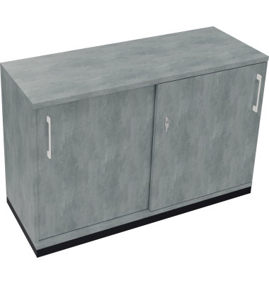 Schiebetürenschrank 2OH B1200xT442xH781mm an/Beton hell Schiebetürenschrank 2OH B1200xT442xH781mm an/Beton hell