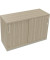 Schiebetürenschrank 2OH B1200xT442xH781mm si/Eiche Natur