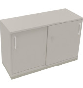 Schiebetürenschrank 2OH B1200xT442xH781mm si/Lichtgrau