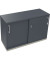 Schiebet&uuml;renschrank endless 820119382, abschlie&szlig;bar, 2 OH, lavagrau, 120x78,1x44,2cm (BxHxT)