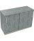 Schiebet&uuml;renschrank endless 820119383, abschlie&szlig;bar, 2 OH, beton hell, 120x78,1x44,2cm (BxHxT)