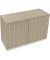 Schiebetürenschrank 2OH B1200xT442xH781mm ws/Eiche Natur