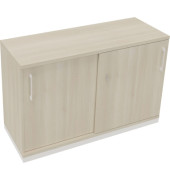 Schiebetürenschrank 2OH B1200xT442xH781mm ws/Akazie hell