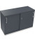 Schiebet&uuml;renschrank endless 820119482, abschlie&szlig;bar, 2 OH, lavagrau, 120x78,1x44,2cm (BxHxT)