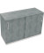 Schiebet&uuml;renschrank endless 820119483, abschlie&szlig;bar, 2 OH, beton hell, 120x78,1x44,2cm (BxHxT)