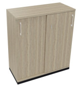Schiebet&uuml;renschrank endless 820119571, abschlie&szlig;bar, 3 OH, eiche natur, 100x113,3x44,2cm (BxHxT)