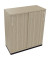 Schiebet&uuml;renschrank endless 820119571, abschlie&szlig;bar, 3 OH, eiche natur, 100x113,3x44,2cm (BxHxT)