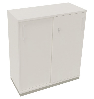 Schiebetürenschrank 3OH B1000xT442xH1133mm si/Diamant Weiß Schiebetürenschrank 3OH B1000xT442xH1133mm si/Diamant Weiß