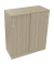 Schiebetürenschrank 3OH B1000xT442xH1133mm si/Eiche Natur