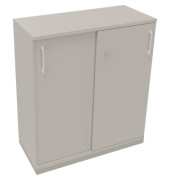 Schiebetürenschrank 3OH B1000xT442xH1133mm si/Lichtgrau