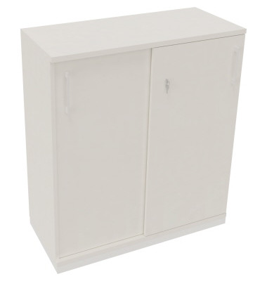 Schiebet&uuml;renschrank endless 820119701, abschlie&szlig;bar, 3 OH, diamantwei&szlig;, 100x113,3x44,2cm (BxHxT)