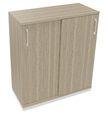 Schiebet&uuml;renschrank endless 820119771, abschlie&szlig;bar, 3 OH, eiche natur, 100x113,3x44,2cm (BxHxT)