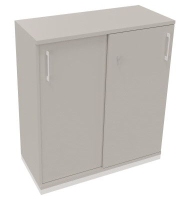 Schiebetürenschrank 3OH B1000xT442xH1133mm ws/Lichtgrau Schiebetürenschrank 3OH B1000xT442xH1133mm ws/Lichtgrau