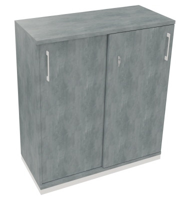 Schiebetürenschrank 3OH B1000xT442xH1133mm ws/Beton hell Schiebetürenschrank 3OH B1000xT442xH1133mm ws/Beton hell