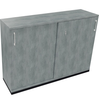 Schiebetürenschrank 3OH B1600xT442xH1133mm an/Beton hell Schiebetürenschrank 3OH B1600xT442xH1133mm an/Beton hell
