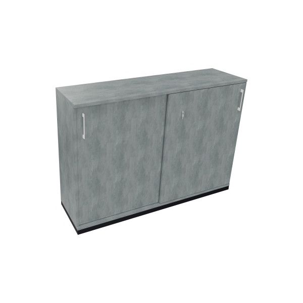 4003969070356 - Schiebetürenschrank 3OH B1600xT442xH1133mm an Beton hell 4003969070356 Soennecken