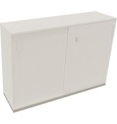 Schiebetürenschrank 3OH B1600xT442xH1133mm si/Diamant Weiß