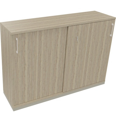 Schiebetürenschrank 3OH B1600xT442xH1133mm si/Eiche Natur Schiebetürenschrank 3OH B1600xT442xH1133mm si/Eiche Natur