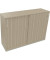Schiebetürenschrank 3OH B1600xT442xH1133mm si/Eiche Natur