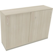 Schiebetürenschrank 3OH B1600xT442xH1133mm si/Akazie hell