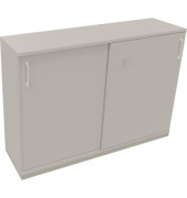 Schiebetürenschrank 3OH B1600xT442xH1133mm si/Lichtgrau