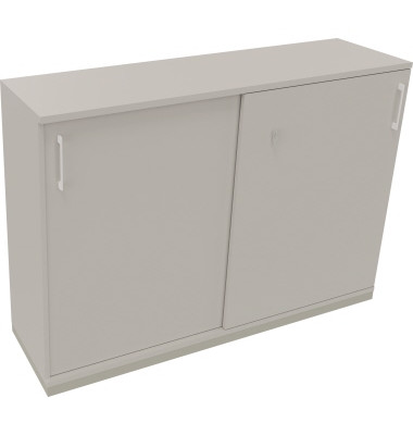 Schiebetürenschrank 3OH B1600xT442xH1133mm si/Lichtgrau Schiebetürenschrank 3OH B1600xT442xH1133mm si/Lichtgrau