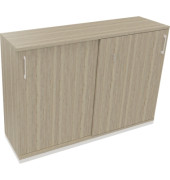 Schiebet&uuml;renschrank endless 820120071, abschlie&szlig;bar, 3 OH, eiche natur, 160x113,3x44,2cm /BxHxT)