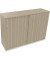 Schiebetürenschrank 3OH B1600xT442xH1133mm ws/Eiche Natur