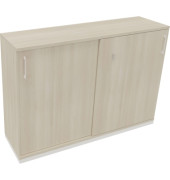 Schiebetürenschrank 3OH B1600xT442xH1133mm ws/Akazie hell