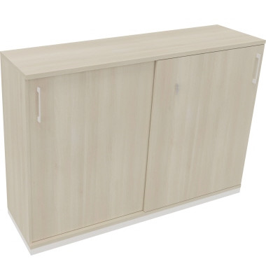 Schiebetürenschrank 3OH B1600xT442xH1133mm ws/Akazie hell Schiebetürenschrank 3OH B1600xT442xH1133mm ws/Akazie hell