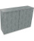 Schiebet&uuml;renschrank endless 820120083, abschlie&szlig;bar, 3 OH, beton hell, 160x113,3x44,2cm /BxHxT)