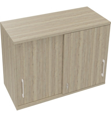 Aufsatz Schiebetürenschrank 2OH B1000xT442xH736mm Eiche Natur