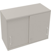 Aufsatz Schiebetürenschrank 2OH B1000xT442xH736mm Lichtgrau