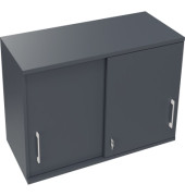 Aufsatz Schiebetürenschrank 2OH B1000xT442xH736mm Lavagrau