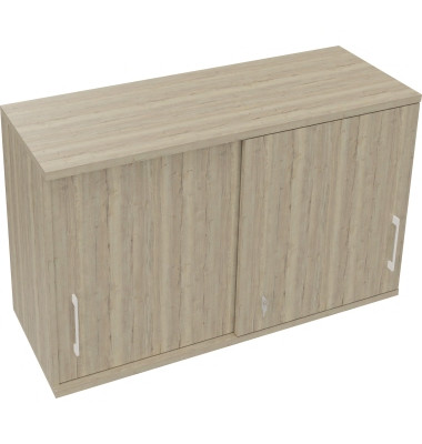 Aufsatz Schiebetürenschrank 2OH B1200xT442xH736mm Eiche Natur