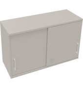 Aufsatz Schiebetürenschrank 2OH B1200xT442xH736mm Lichtgrau