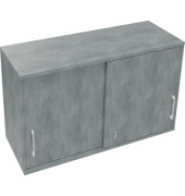 Aufsatzschrank endless 820120283, abschlie&szlig;bar, 2 OH, beton hell, 120x73,6x44,2cm (BxHxT)