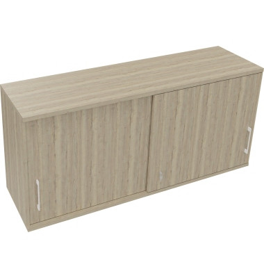 Aufsatz Schiebetürenschrank 2OH B1600xT442xH736mm Eiche Natur