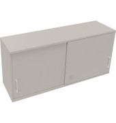 Aufsatz Schiebetürenschrank 2OH B1600xT442xH736mm Lichtgrau