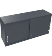Aufsatz Schiebetürenschrank 2OH B1600xT442xH736mm Lavagrau