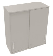 Aufsatz Schiebetürenschrank 3OH B1000xT442xH1088mm Lichtgrau