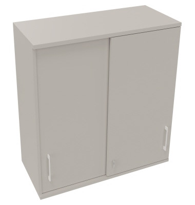 Aufsatz Schiebetürenschrank 3OH B1000xT442xH1088mm Lichtgrau