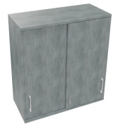 Aufsatz Schiebetürenschrank 3OH B1000xT442xH1088mm Beton hell