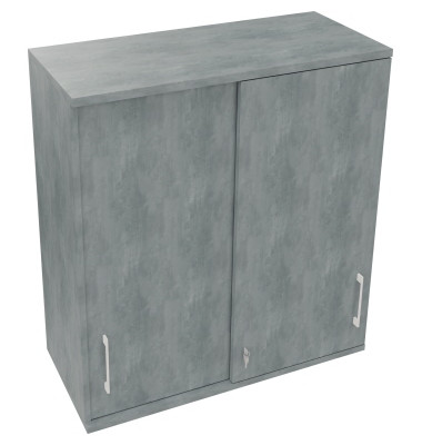 Aufsatz Schiebetürenschrank 3OH B1000xT442xH1088mm Beton hell
