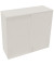 Aufsatzschrank endless 820120501, abschlie&szlig;bar, 3 OH, diamantwei&szlig;, 120x108,8x44,2cm (BxHxT)